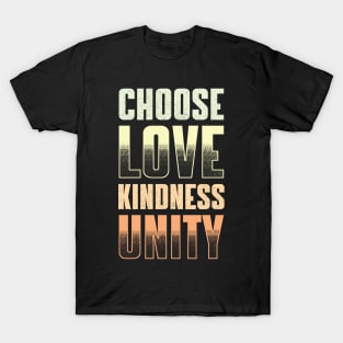 CHOOSE LOVE, KINDNESS & UNITY T-Shirt